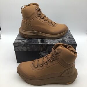 NORTIV 8 Mens Coyote Tan Waterproof Hiking Boots Side Zip Closure Size 10 NEW